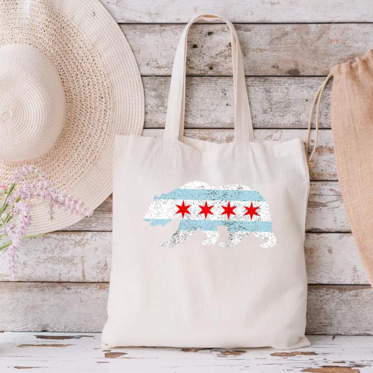 Sweet Vintage Retro Chicago City Flag Bear Print Raglan Baseball Tee Canvas Tote Bag Sweet Vintage Retro Chicago City Flag Bear Print Raglan Baseball Tee Canvas Tote Bag