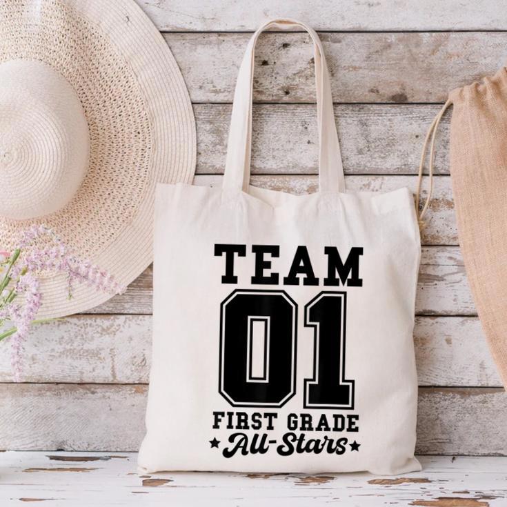 Team 1st Grade All-Stars Back To School Sports Jersey Canvas Tote Bag