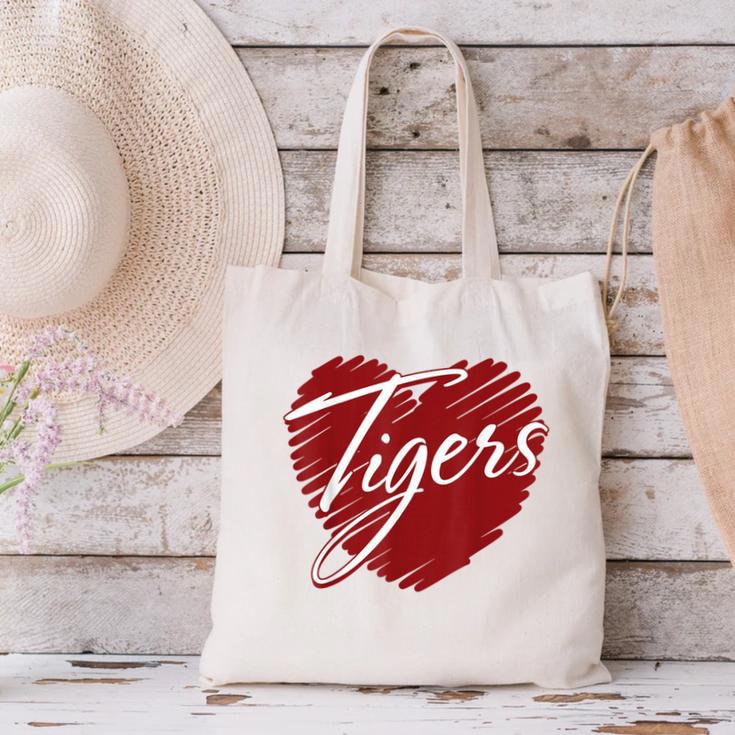 Tigers Heart Back To School Spirit M Canvas Tote Bag