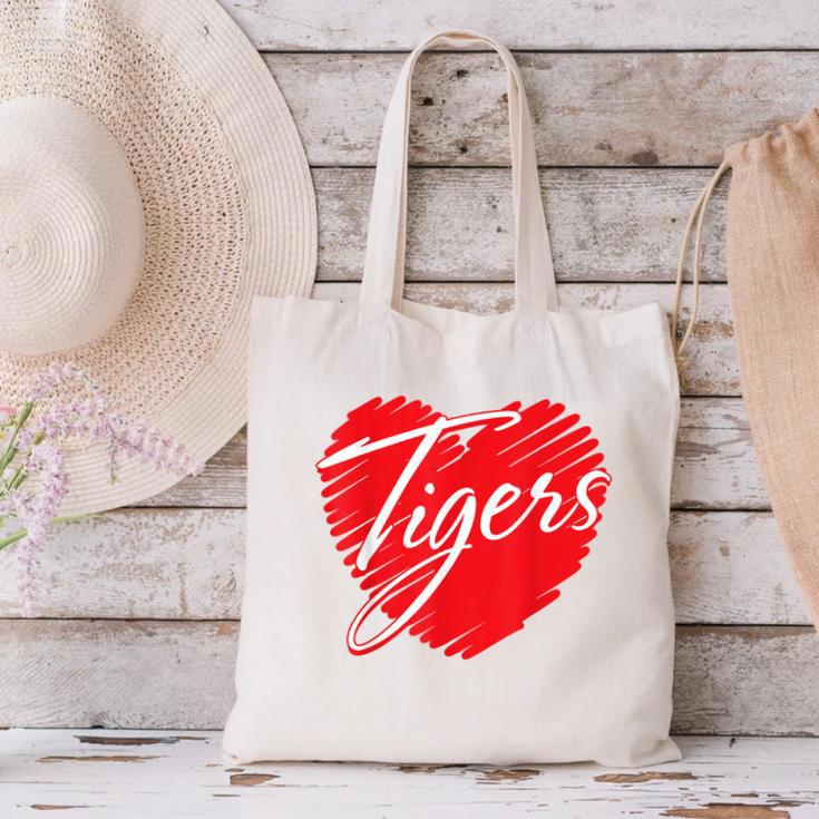 Tigers Heart Back To School Spirit R Canvas Tote Bag Tigers Heart Back To School Spirit R Canvas Tote Bag