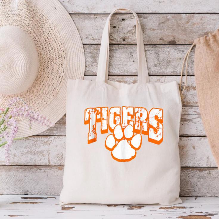 Tigers School Spirit Back To School O Canvas Tote Bag Tigers School Spirit Back To School O Canvas Tote Bag