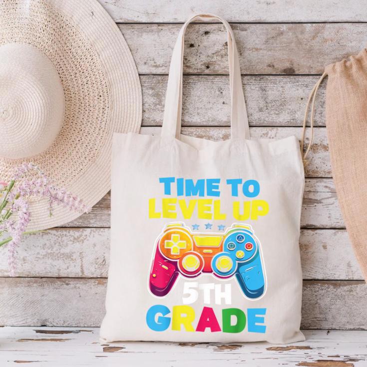 Time To Level Up 5th Grade Video Gamer Kids Back To School Canvas Tote Bag Time To Level Up 5th Grade Video Gamer Kids Back To School Canvas Tote Bag
