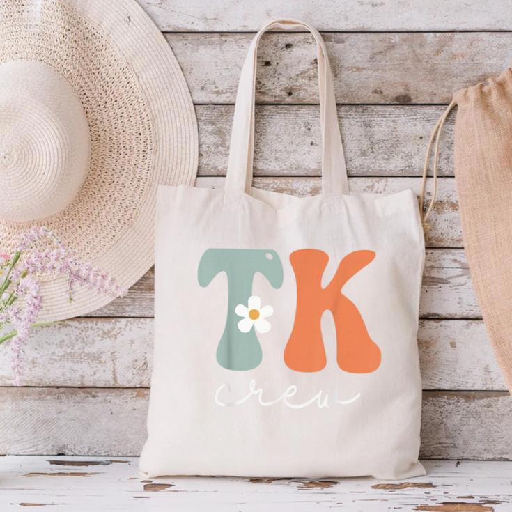 TK Crew Groovy Women Appreciation Day Hello Back To School Canvas Tote Bag TK Crew Groovy Women Appreciation Day Hello Back To School Canvas Tote Bag