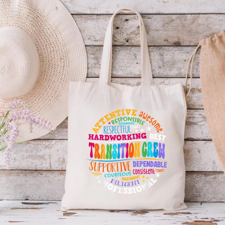 Transition Crew Squad Appreciation Week Back To School Canvas Tote Bag Transition Crew Squad Appreciation Week Back To School Canvas Tote Bag