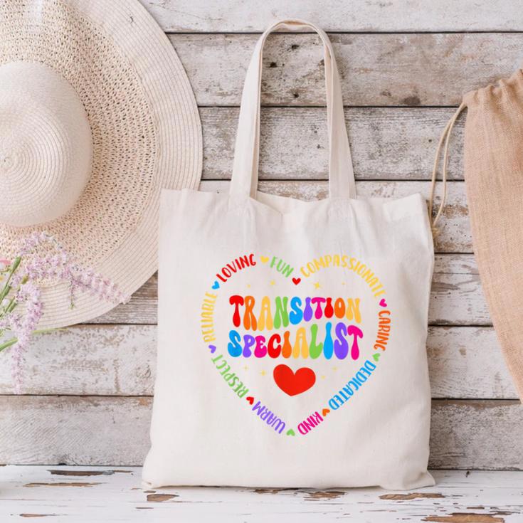 Transition Specialist Appreciation Week Back To School Canvas Tote Bag Transition Specialist Appreciation Week Back To School Canvas Tote Bag
