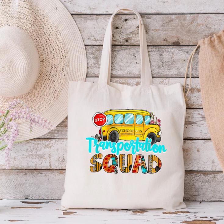 Transportation Squad Bus Driver Back To School Canvas Tote Bag Transportation Squad Bus Driver Back To School Canvas Tote Bag