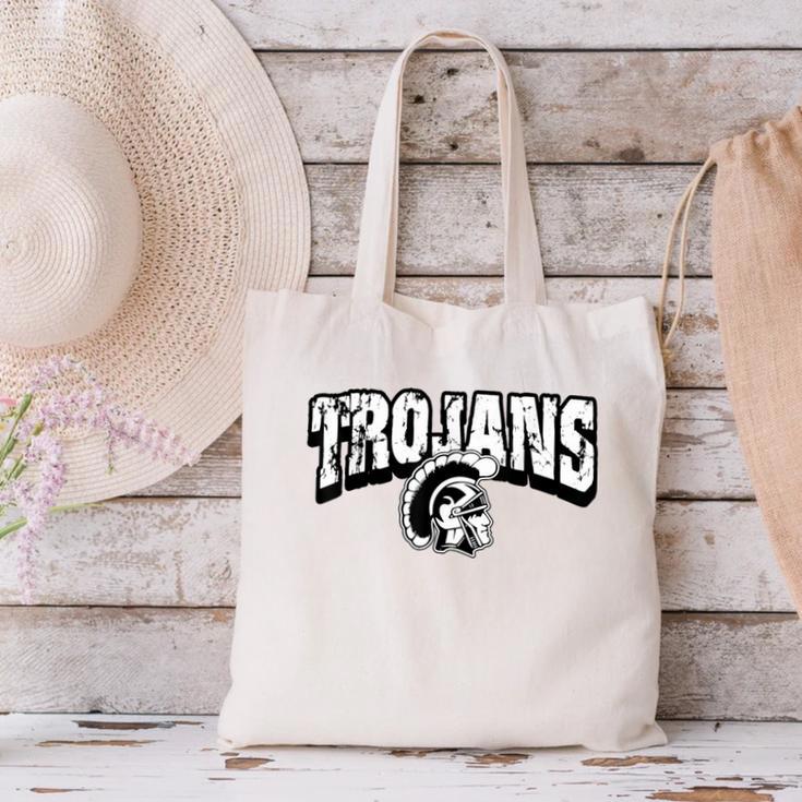 Trojan Back To School Spirit Canvas Tote Bag