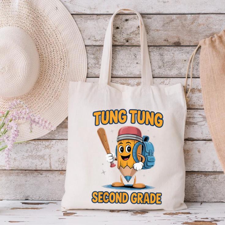 Tung Tung Sahur 2nd Grade Italian Brainrot Back To School Canvas Tote Bag Tung Tung Sahur 2nd Grade Italian Brainrot Back To School Canvas Tote Bag