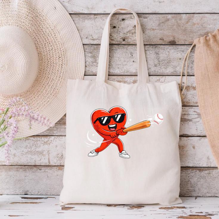 Valentine Baseball Heart Sport Valentines Day Men Boys Kids Canvas Tote Bag Valentine Baseball Heart Sport Valentines Day Men Boys Kids Canvas Tote Bag