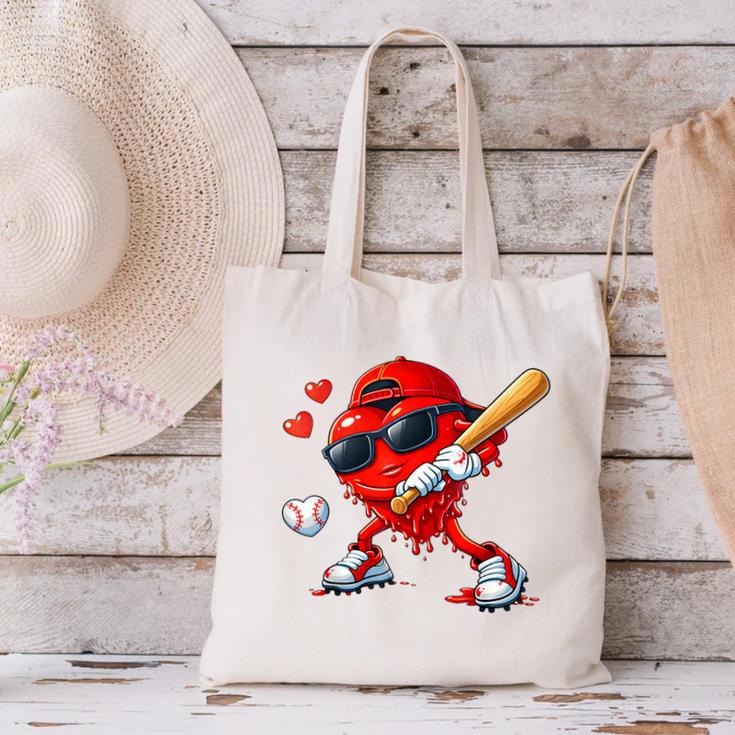 Valentine Baseball Heart Sports Love Valentines Day Boys Canvas Tote Bag Valentine Baseball Heart Sports Love Valentines Day Boys Canvas Tote Bag