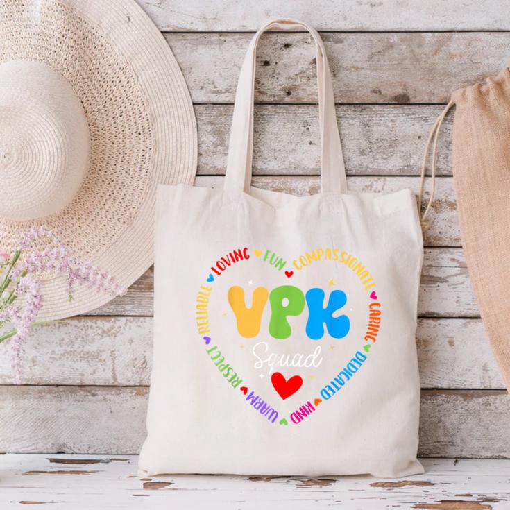 VPK Squad First Day Of VPK Back To School Canvas Tote Bag