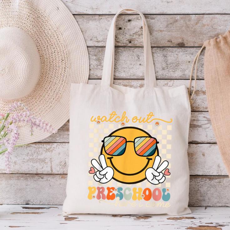 Watch Out Preschool Grade Here I Come Back To School Canvas Tote Bag Watch Out Preschool Grade Here I Come Back To School Canvas Tote Bag