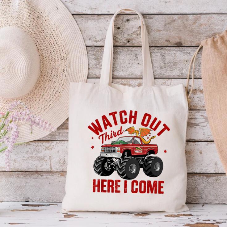 Watch Out Third Here I Came Dragon Back To School Summer Tee Canvas Tote Bag Watch Out Third Here I Came Dragon Back To School Summer Tee Canvas Tote Bag