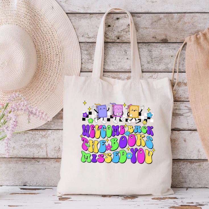 Welcome Back The Books Missed You Back To School Canvas Tote Bag Welcome Back The Books Missed You Back To School Canvas Tote Bag