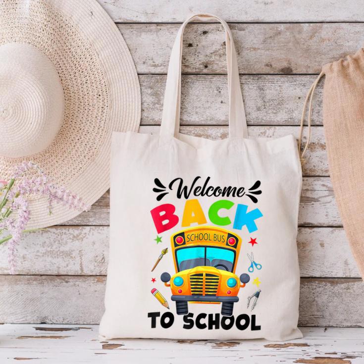 Welcome Back To School Outfit School Bus Driver Canvas Tote Bag Welcome Back To School Outfit School Bus Driver Canvas Tote Bag