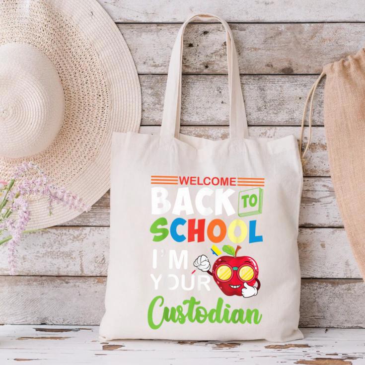 Welcome Back To School Students I'm Your Custodian Proud Canvas Tote Bag Welcome Back To School Students I'm Your Custodian Proud Canvas Tote Bag