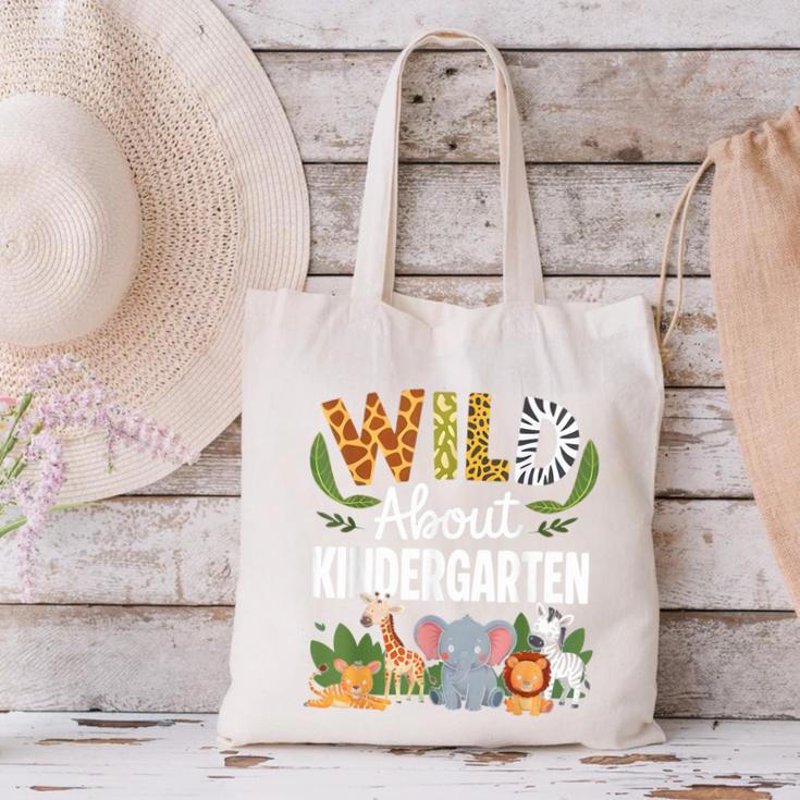 Wild About Kindergarten Back To School Jungle Theme Class Canvas Tote Bag Wild About Kindergarten Back To School Jungle Theme Class Canvas Tote Bag