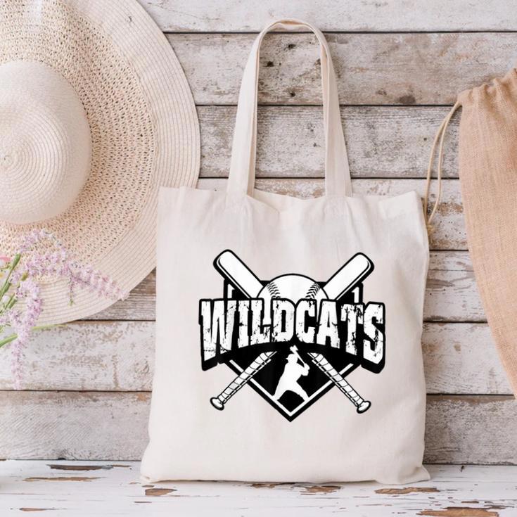Wildcats Baseball Back To School Spirit Canvas Tote Bag Wildcats Baseball Back To School Spirit Canvas Tote Bag