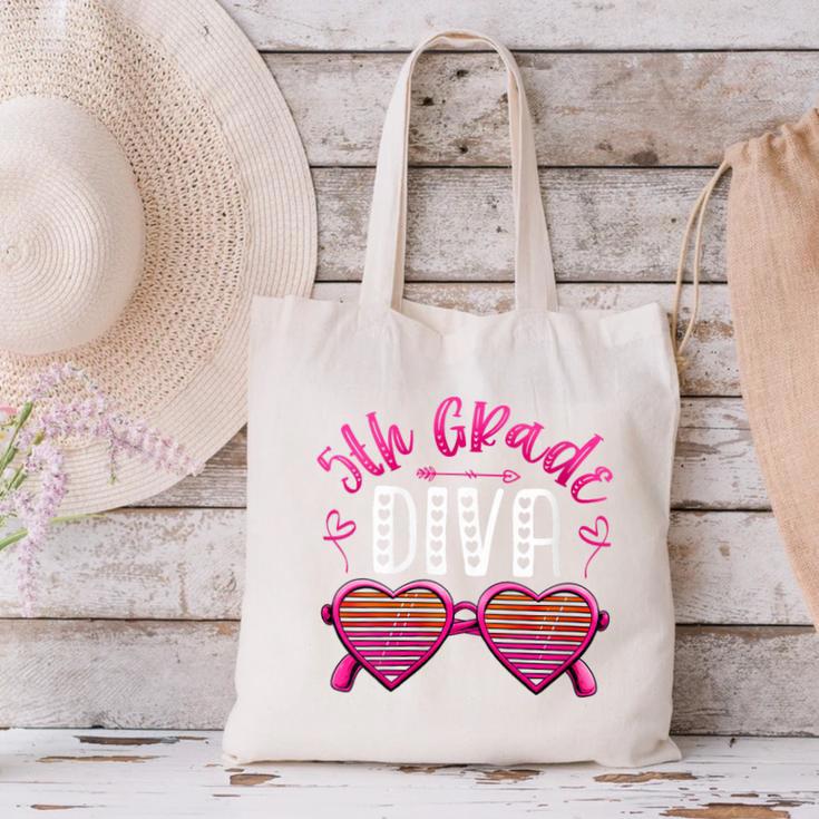 Women's 5th Grade Diva Back To School Fifth Grade For Girls Canvas Tote Bag Women's 5th Grade Diva Back To School Fifth Grade For Girls Canvas Tote Bag