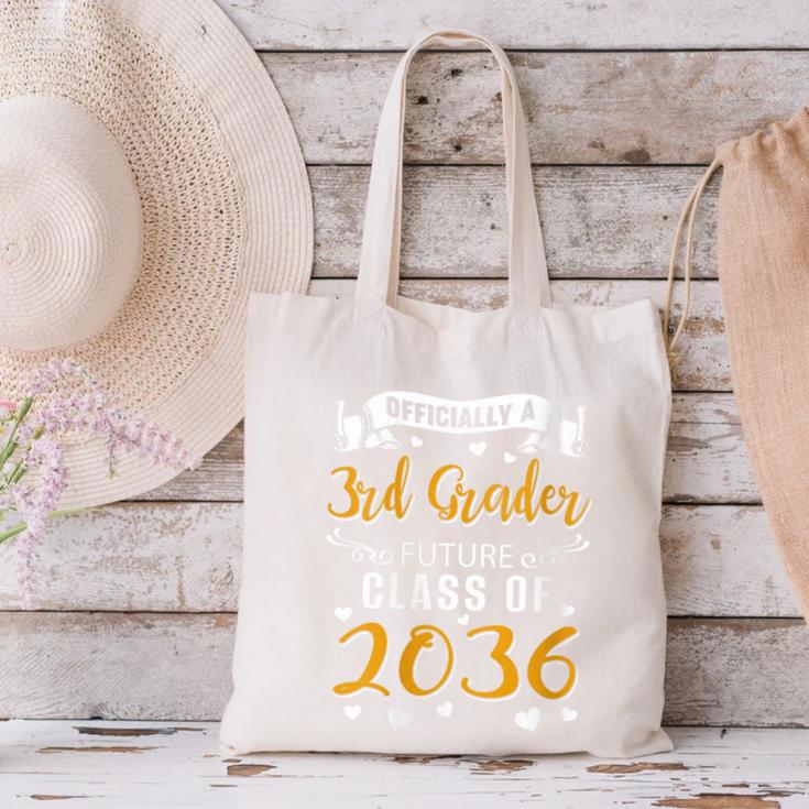 Women's Officially a 3rd Grader Future Class Of 2036 Back To School Canvas Tote Bag Women's Officially a 3rd Grader Future Class Of 2036 Back To School Canvas Tote Bag