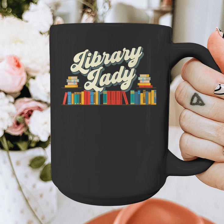 Library Lady School Librarian Cataloger Books Book Lover Graphic Print Coffee Mug