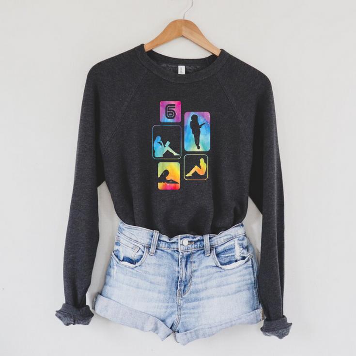6th Birthday Book Reading Bookworm Book Lover Girls Raglan Sleeve Sweatshirt