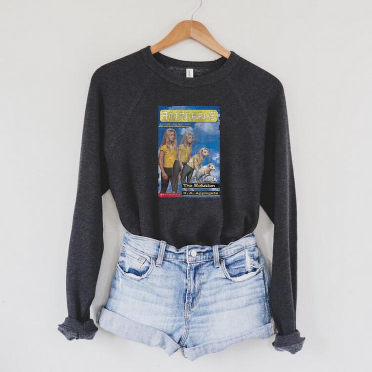 Animorphs The Solution Opossum Transformation Book Cover Raglan Sleeve Sweatshirt