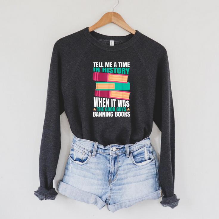 Banned Books Quote Raglan Sleeve Sweatshirt