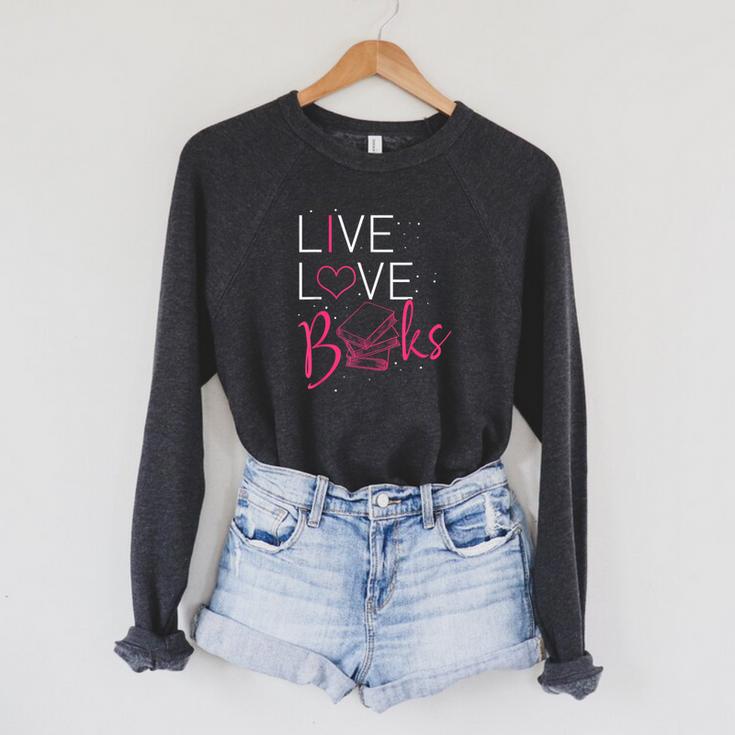 Book Reading Book Lovers Librarians Book Reading Club Raglan Sleeve Sweatshirt