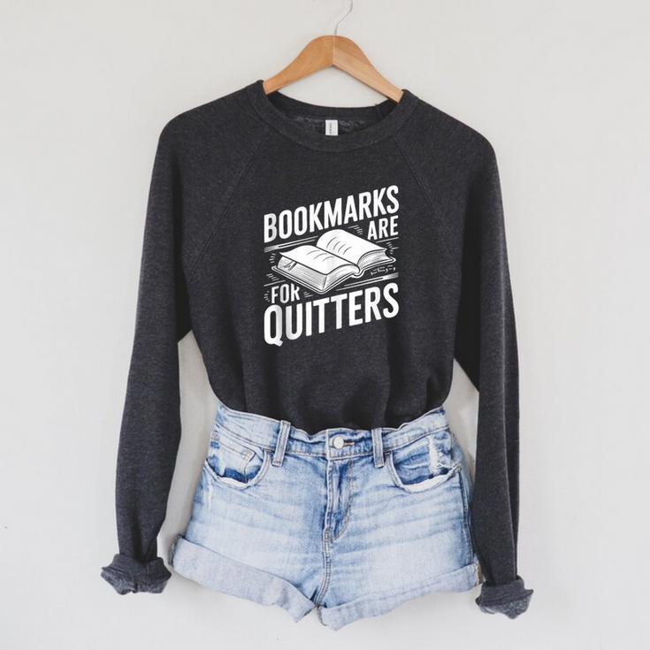 Bookmarks Quote Library Book Reader Raglan Sleeve Sweatshirt