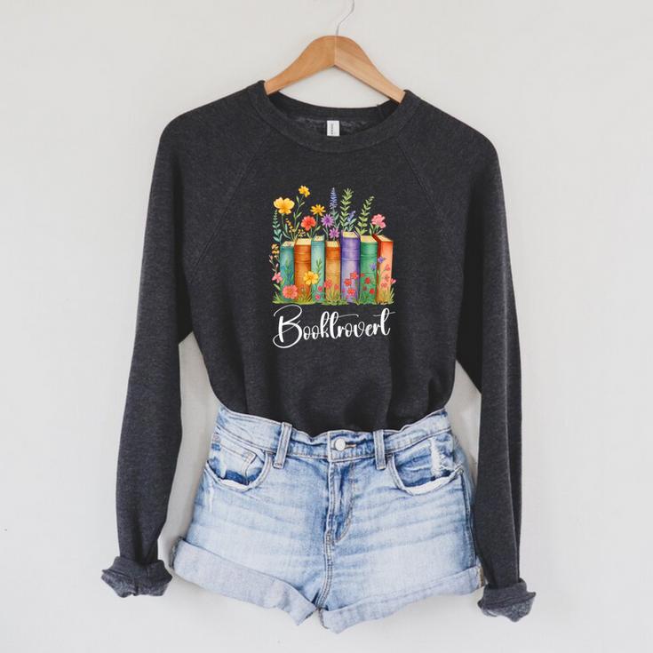 Booktrovert Book Reader Book Nerd Book Reading Lover Raglan Sleeve Sweatshirt