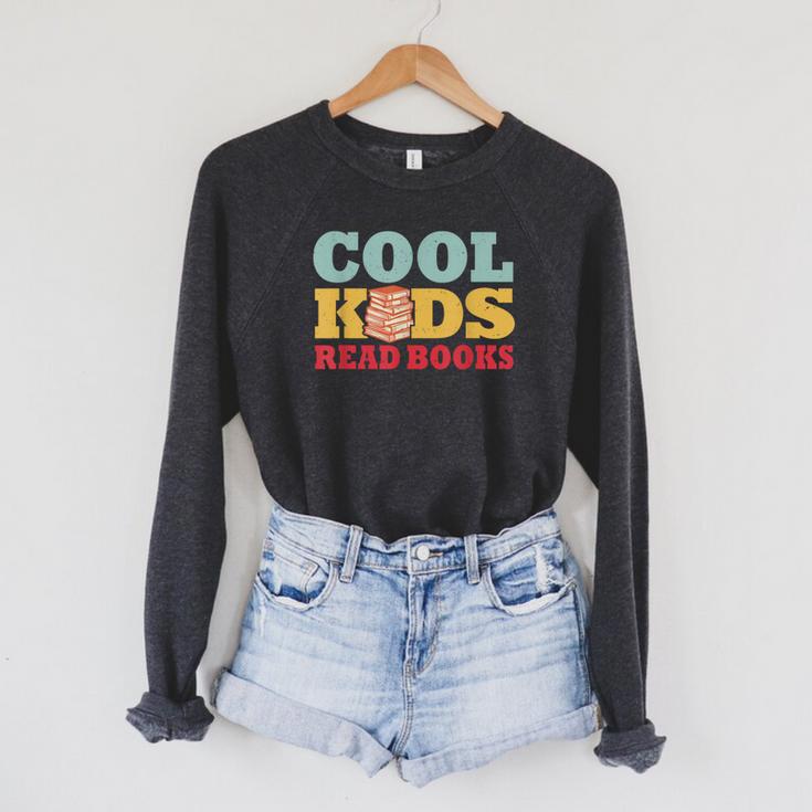 Bookworm Cool Kids Read Books Book Lover Reading Raglan Sleeve Sweatshirt