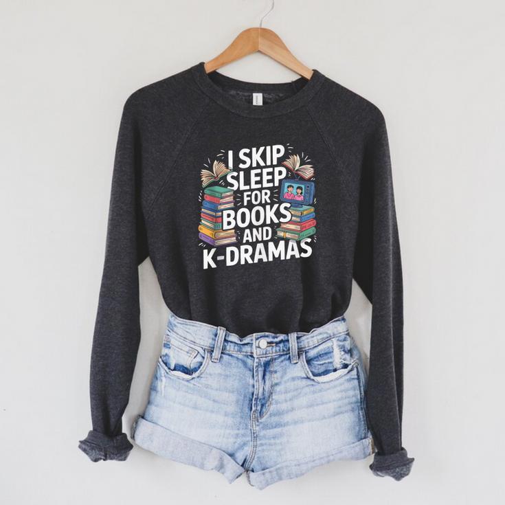 Bookworm K-Drama Korean Drama Oppa Book Reader South Korea Raglan Sleeve Sweatshirt