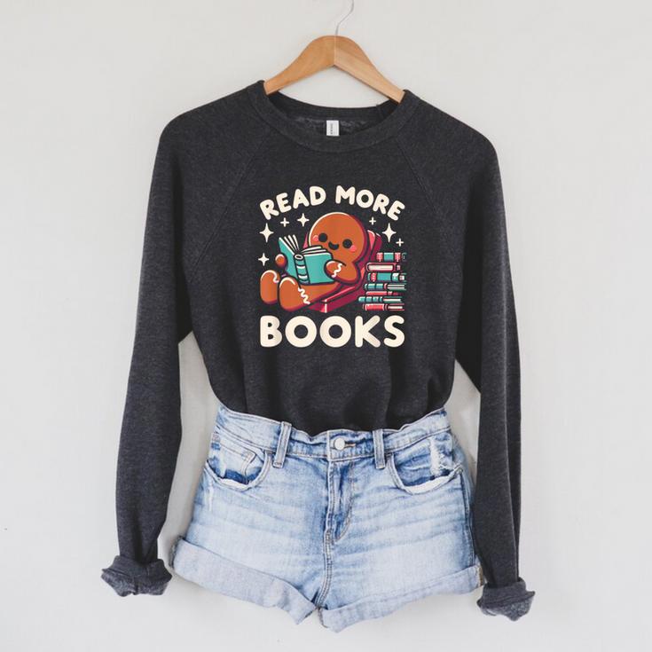 Christmas Teacher Shirt Read More Books Women Raglan Sleeve Sweatshirt