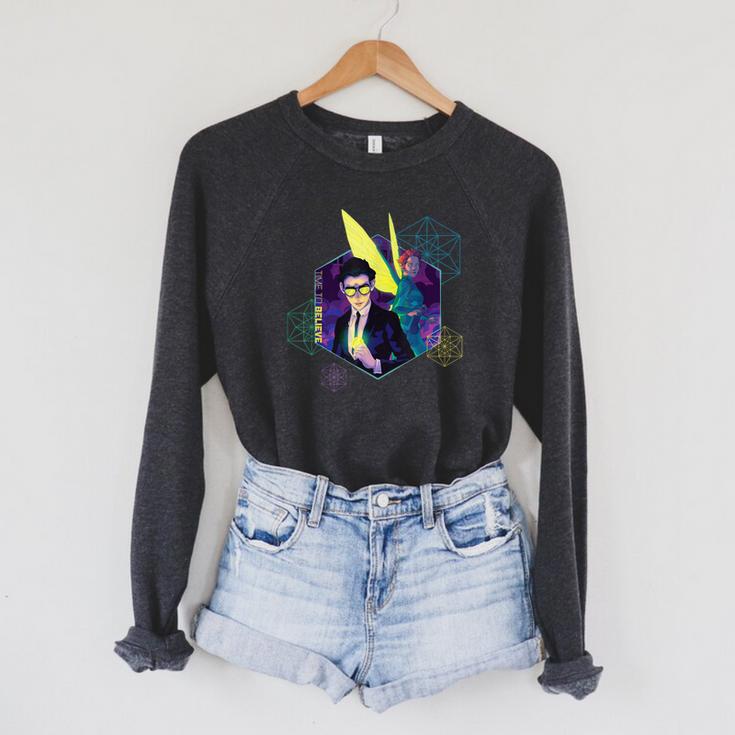 Disney Artemis Fowl Book Cover Holly Short Raglan Sleeve Sweatshirt