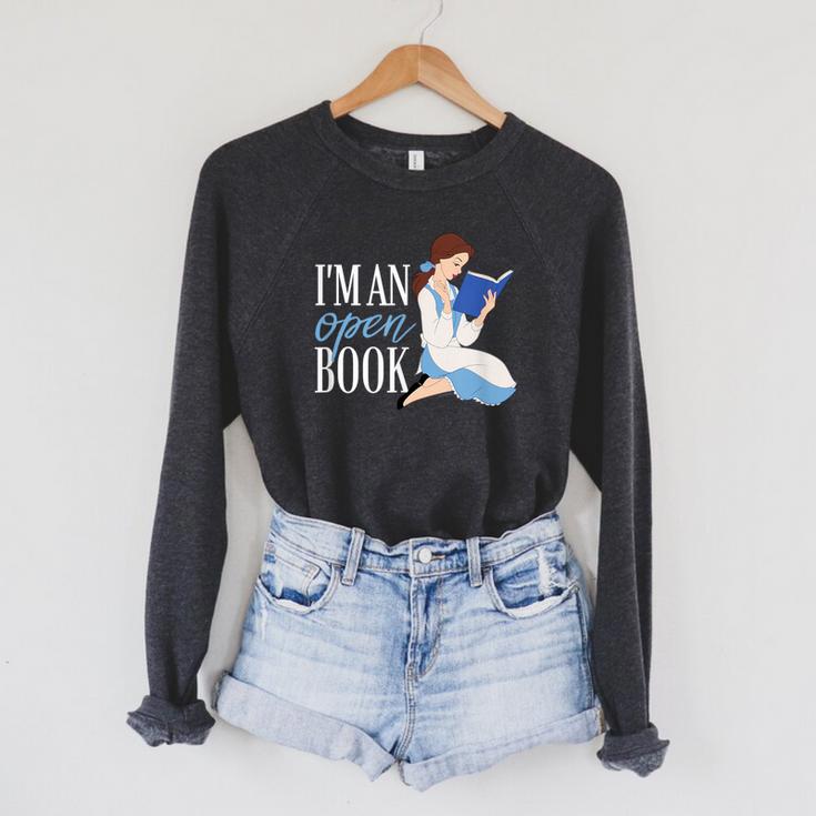 Disney Princess Belle I'm An Open Book Raglan Sleeve Sweatshirt
