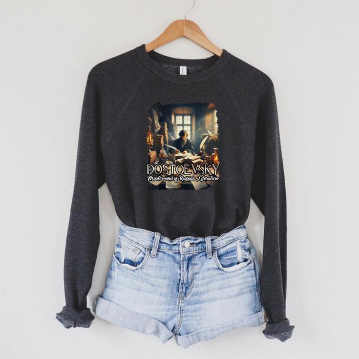 Dostoevsky Books Raglan Sleeve Sweatshirt