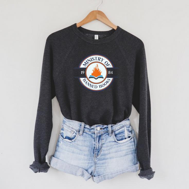 Dystopian Read Banned Books For Book Lovers Raglan Sleeve Sweatshirt
