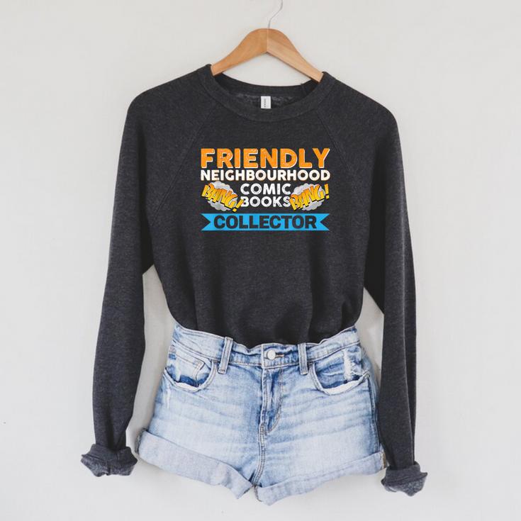 Friendly Neighbourhood Comic Books Collector Raglan Sleeve Sweatshirt