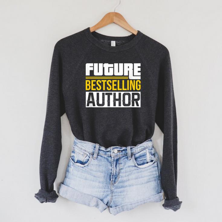 Future Bestselling Author Book Club Writer Books Raglan Sleeve Sweatshirt