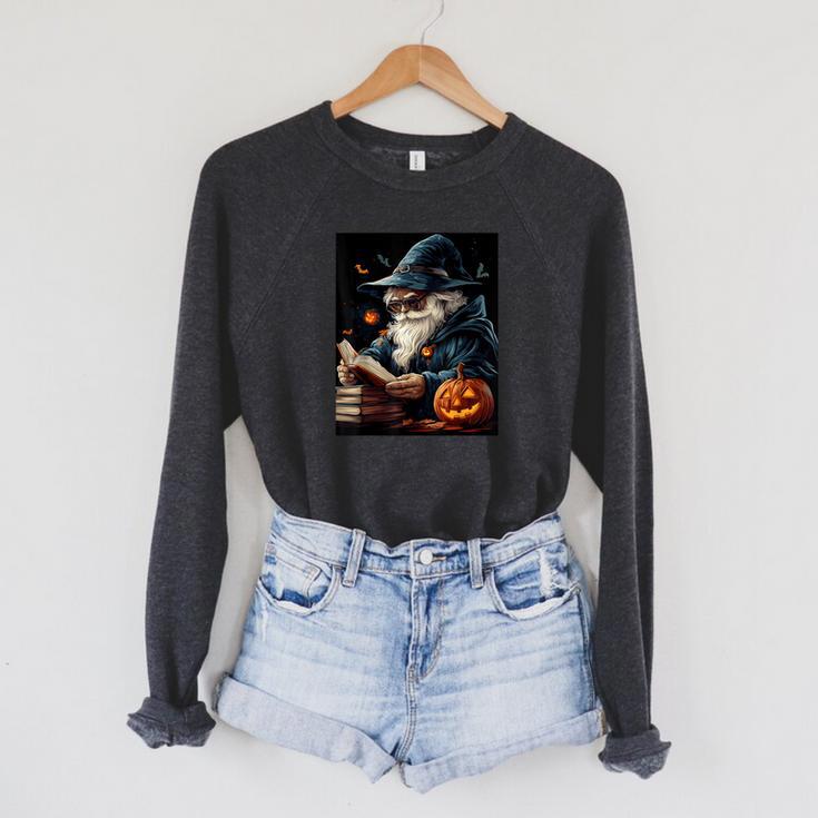 Halloween Girls Boys Wizard Book Pumpkin Kids Halloween Raglan Sleeve Sweatshirt