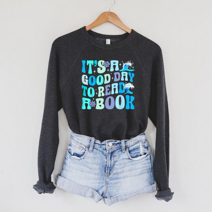 It's A Good Day To Read A Book Ocean Raglan Sleeve Sweatshirt