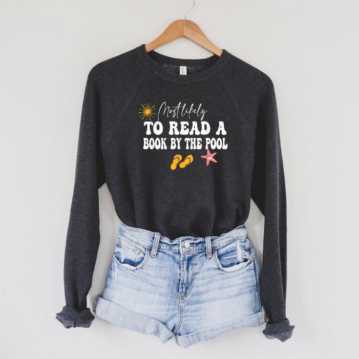 Most Likely To Read a Book By The Pool Raglan Sleeve Sweatshirt