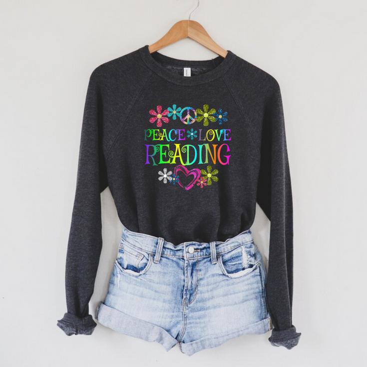I Love Reading Shirt Book Lovers Reading Club T Shirt Raglan Sleeve Sweatshirt