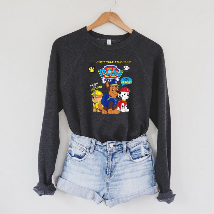 Paw Patrol Comic Book Strip Raglan Sleeve Sweatshirt