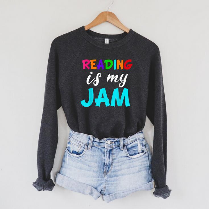 Reading Is My Jame Bookworm Books Teacher Bibliophile For Men Women Kids Raglan Sleeve Sweatshirt