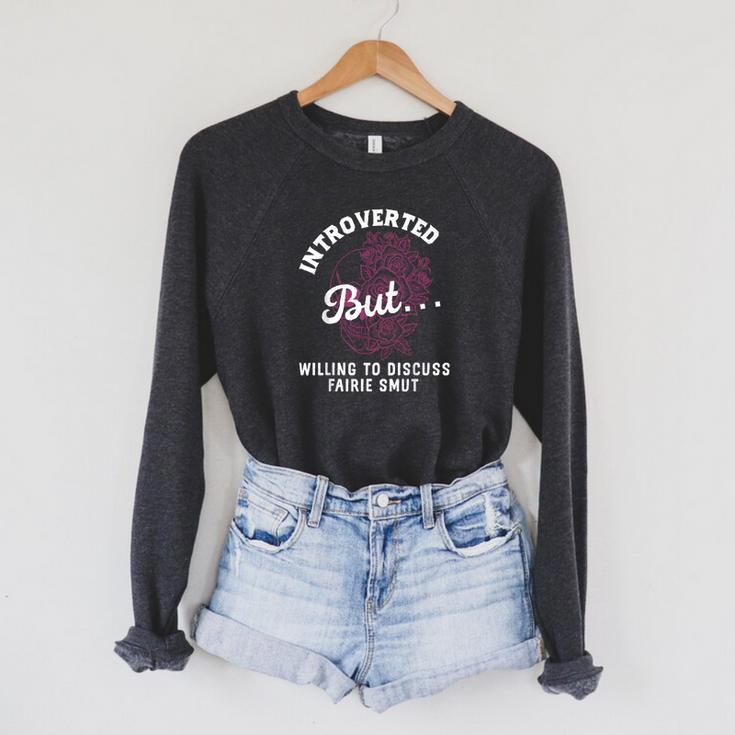 Spicy Fairy Tales Smutt Books Women Romance Fantasy Reader Raglan Sleeve Sweatshirt