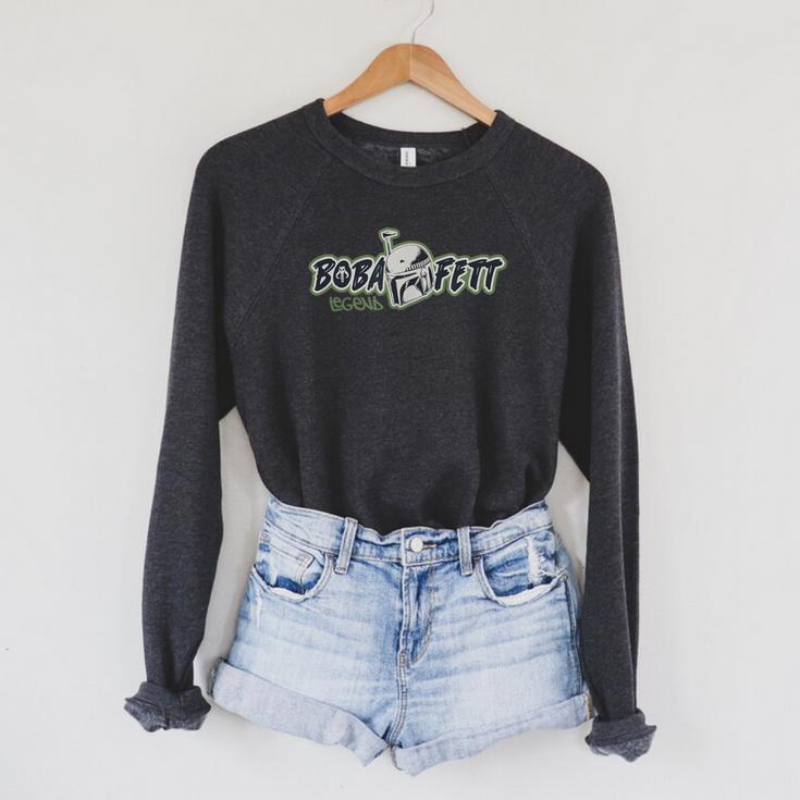 Star Wars The Book Of Boba Fett Legend Logo Raglan Sleeve Sweatshirt