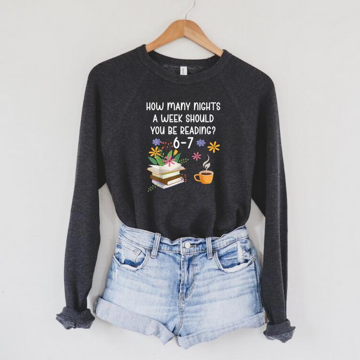 Teacher 67 Six Seven Meme Reading 6-7 Book Lover Raglan Sleeve Sweatshirt