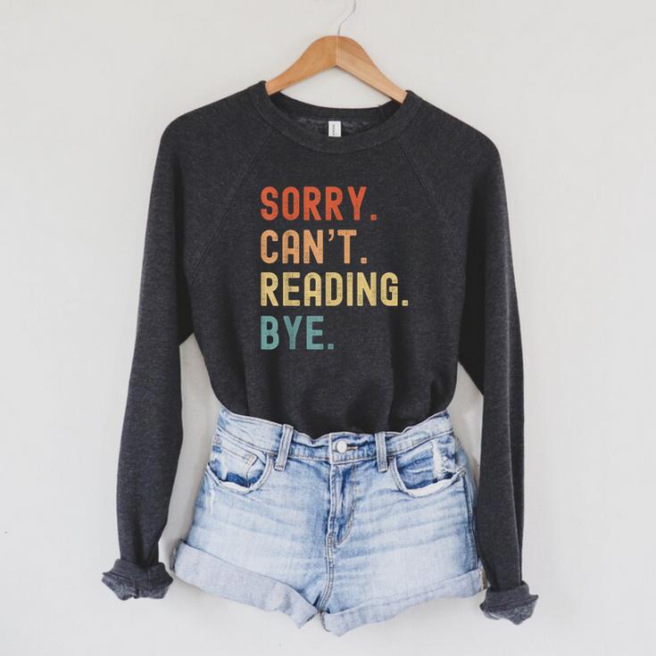 Tut Mir Sorry Ich Kann Nicht Lesen Bye Book Lover Raglan Sleeve Sweatshirt